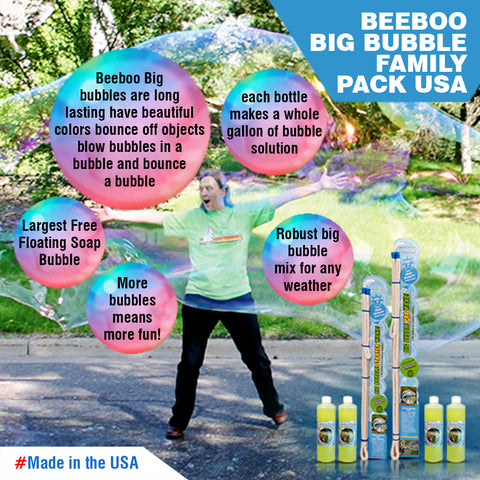 beeboo Big Bubble Family Pack USA