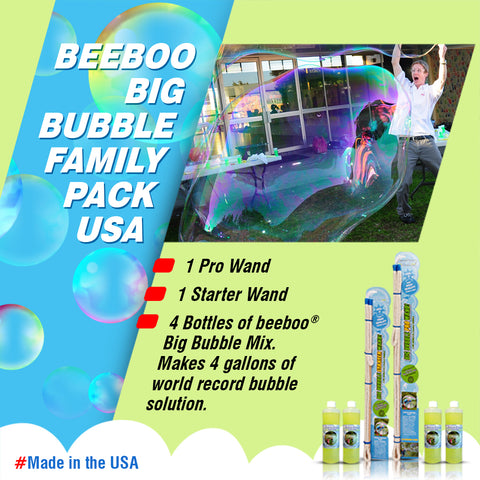 beeboo Big Bubble Family Pack USA
