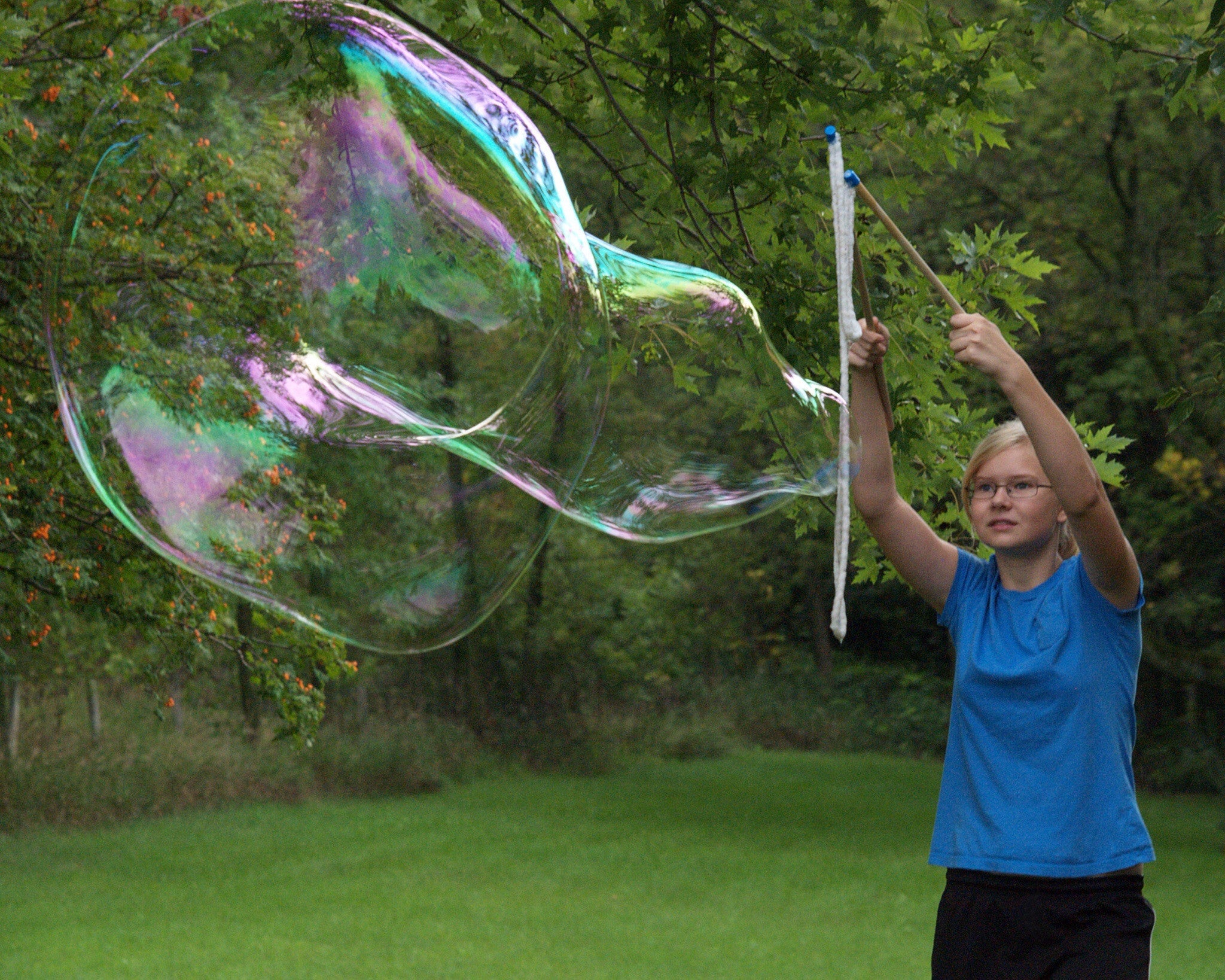 Professional bubble wand outlet
